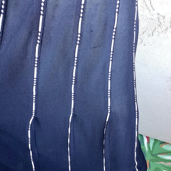 Escalier Sheer Black Sweater Dress with Beaded Accents - Picture 9 of 9